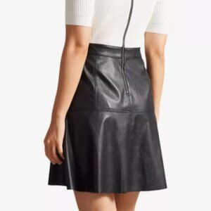 Ted Baker Contrast Dress with Faux Leather
